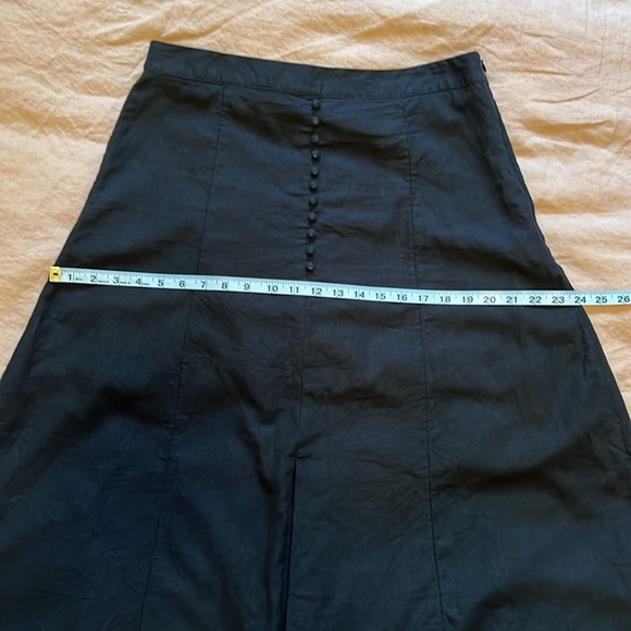 Banana Republic Factory Linen-Blend Midi Skirt - Size 12 - Picture 9 of 10